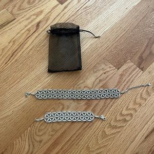 Carolee CZ Choker and Bracelet